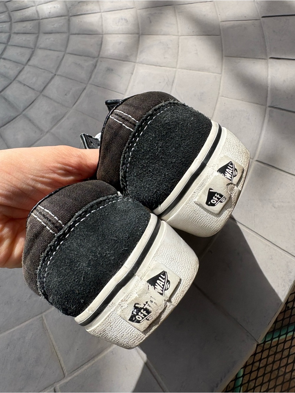 Vans Black and White Classic Old Skool Sneakers - Picture 4 of 8